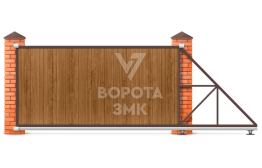 Откатные ворота 10 м 10000×2100 ЗМК-8185