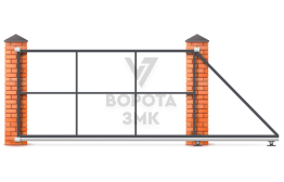 Ворота откатные каркас труба 2800×2000 ЗМК-7651