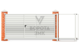 Откатные ворота сэндвич 2500×3000 ЗМК-7845