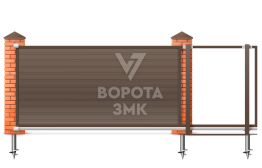 Откатные механические ворота 10 м 10000×2200 ЗМК-8207